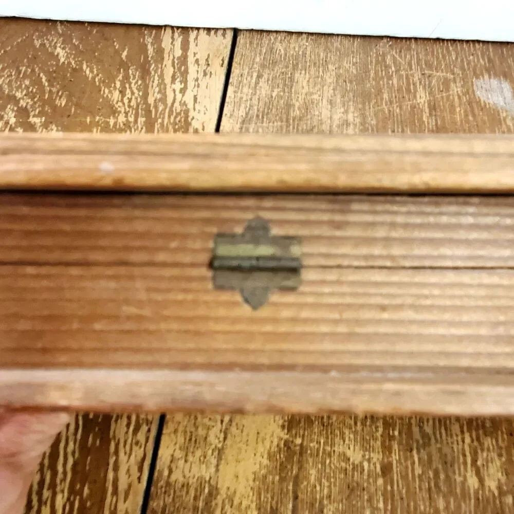 Vintage Johnston's Candies Wooden Chocolate Box Antique Advertising Decor